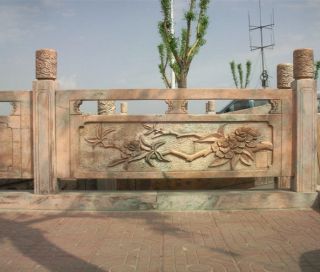 新中式景观拱桥栏杆厂家_曲桥护栏效果图高度设计