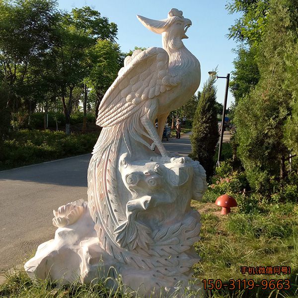 汉白玉凤凰景观石雕博鱼网页版