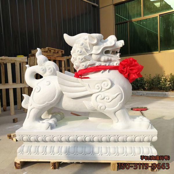 汉白玉看门貔貅博鱼网页版