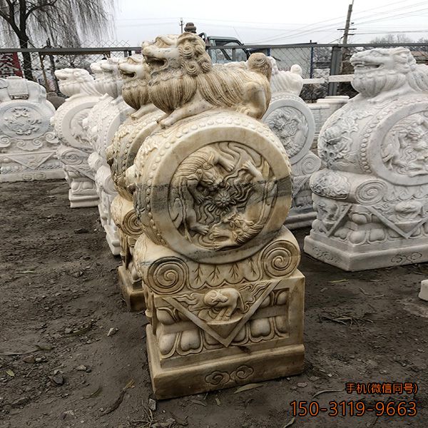 仿古做旧石门墩博鱼网页版