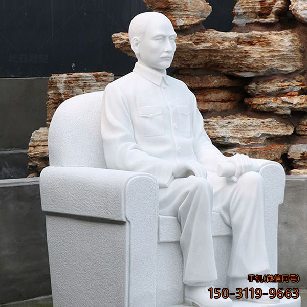 中国民主共和之父——孙中山汉白玉伟人石雕像博鱼网页版