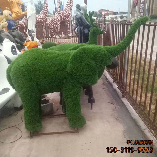 绿植大象_小区公园玻璃钢动物博鱼网页版