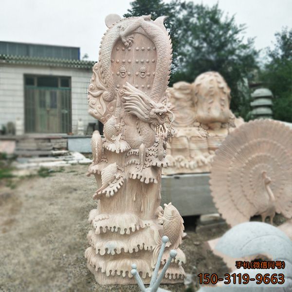 鱼跃龙门_景区景点广场动物石雕景观博鱼网页版