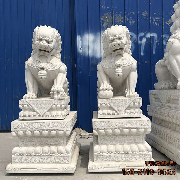 汉白玉天安门狮子_商场小区镇宅动物博鱼网页版