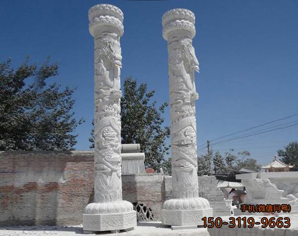 大理石浮雕龙柱_公园广场园林石刻博鱼网页版