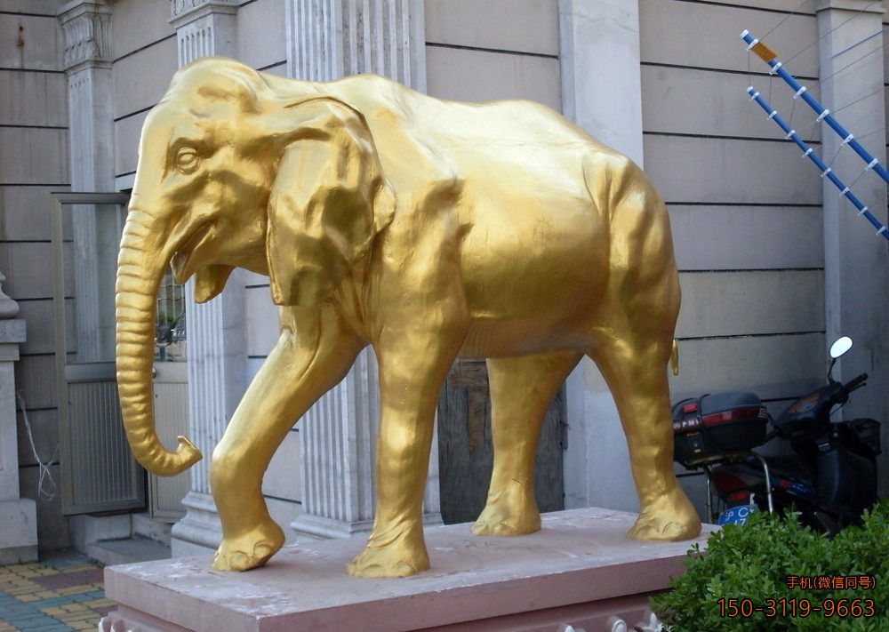 大象铜雕_城市广场动物博鱼网页版