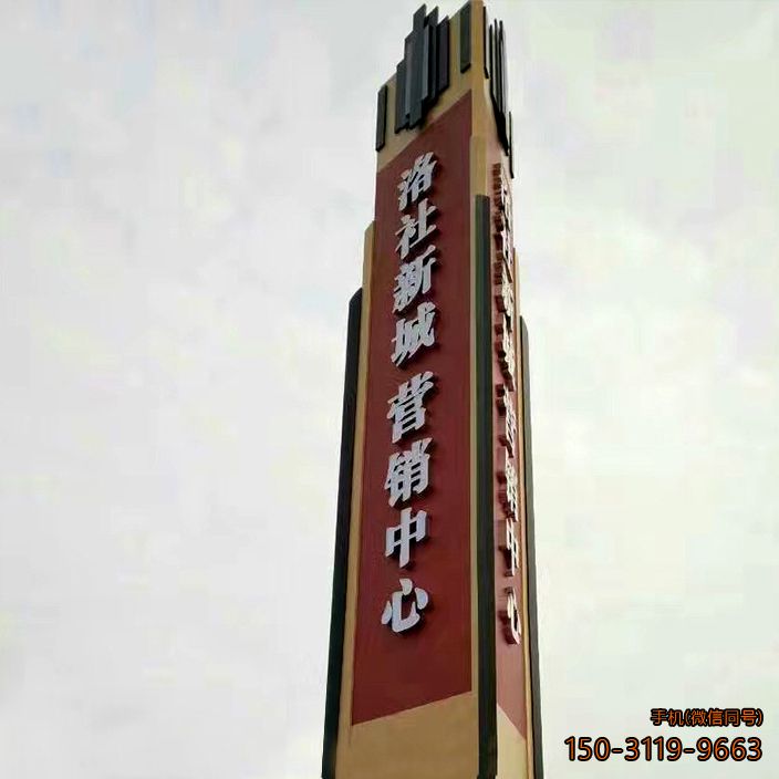 房产精神堡垒指示牌