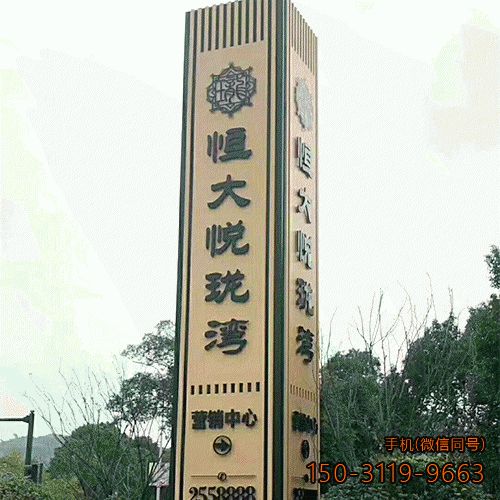 小区售楼部导向牌