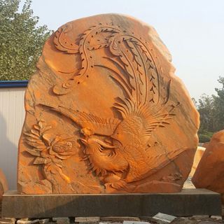 晚霞红景观石简介