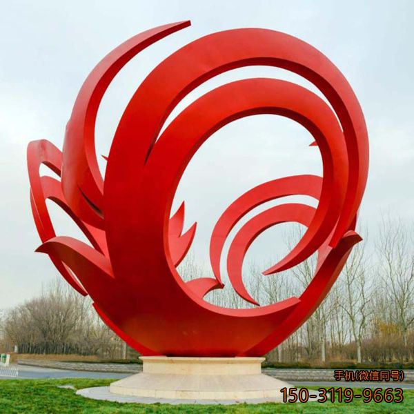 《绽放》广场不锈钢景观博鱼网页版