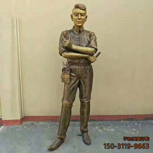 仿铜理发师_玻璃钢仿铜帅哥博鱼网页版