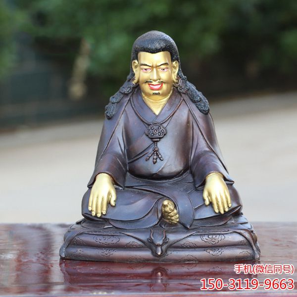 玛尔巴尊者博鱼网页版_藏传纯铜寺庙供奉神像