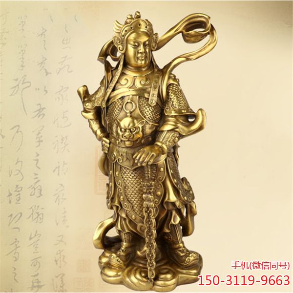 纯铜韦陀博鱼网页版_护宅门神家居客厅人物装饰工艺品摆件