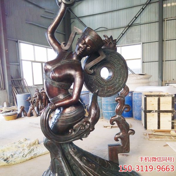 纯铜汉人物博鱼网页版_历史人物大型户外景观雕