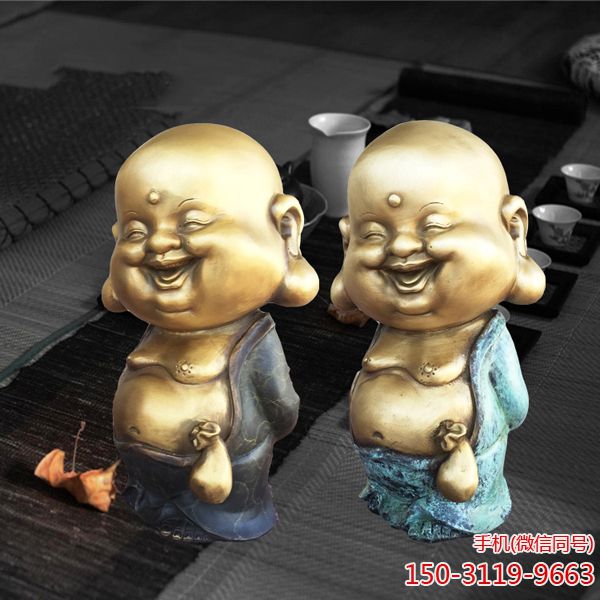 纯铜布袋小和尚_家居客厅办公室招财布袋和尚大肚弥勒佛像博鱼网页版