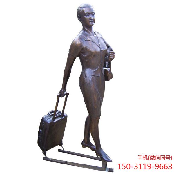 《旅人》城市街道铸铜人物博鱼网页版
