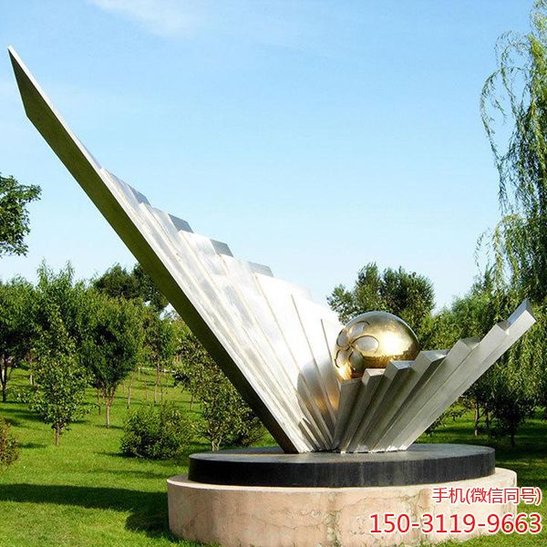 户外公园园林不锈钢创意景观标识