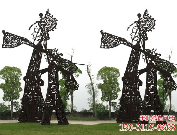 大型不锈钢剪影人物博鱼网页版