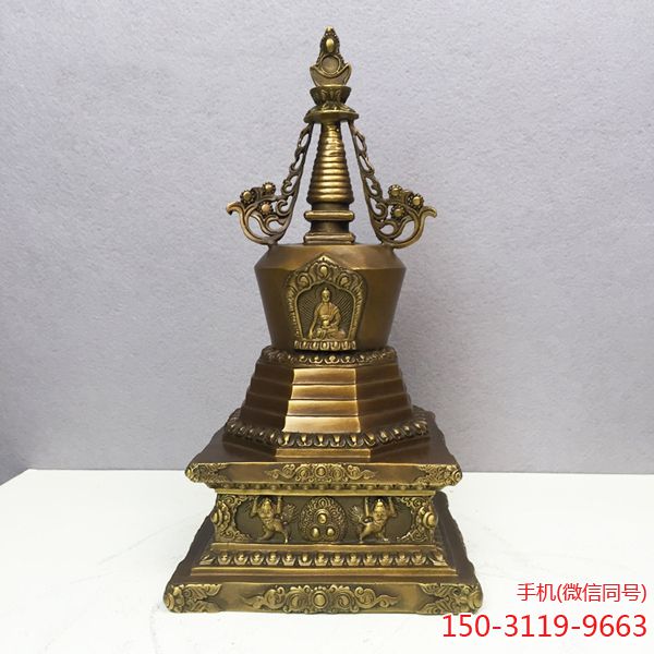 黄铜舍利塔_佛塔供奉宝塔法器