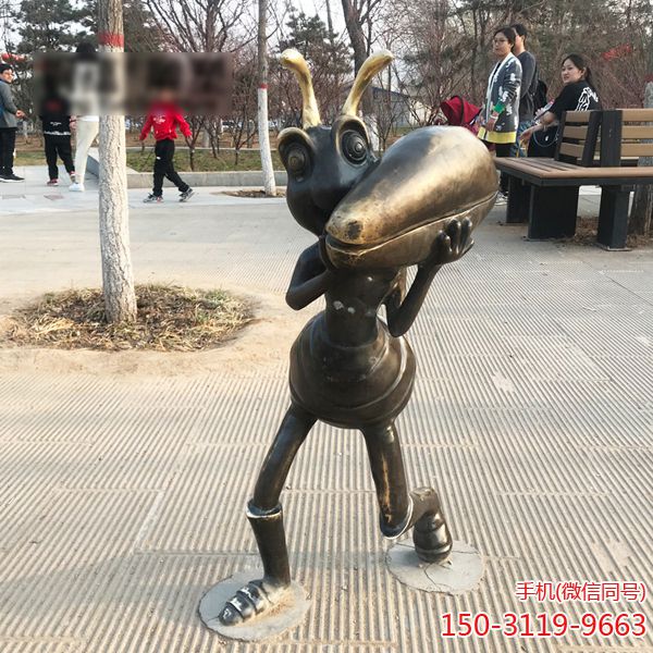 蚂蚁铜雕_城市园林景观摆件卡通蚂蚁博鱼网页版