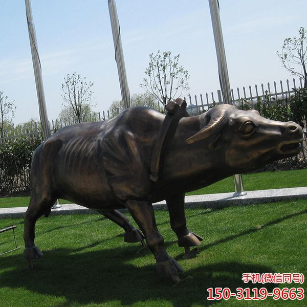 大型铜雕耕牛博鱼网页版