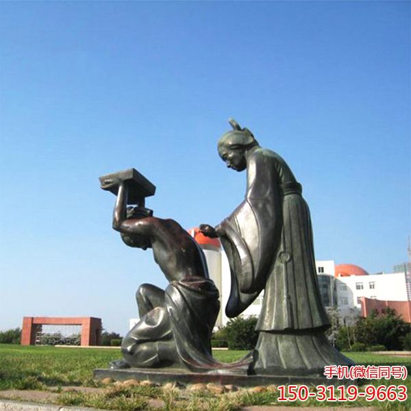 岳飞岳母刺字铜博鱼网页版__中国历史文化人物摆件 (1)