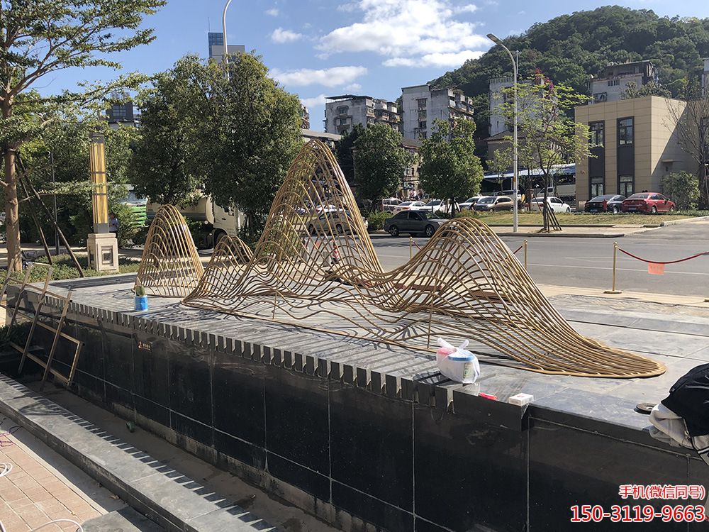 网格不锈钢假山景观博鱼网页版