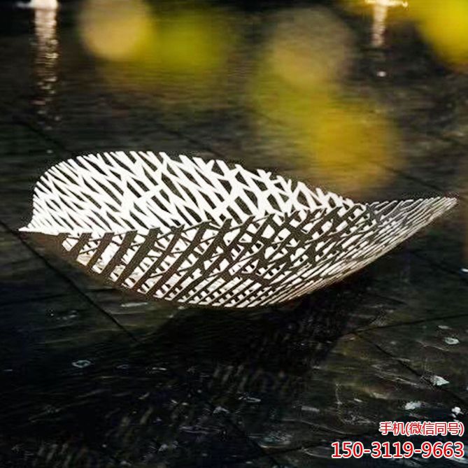 不锈钢树叶景观摆件博鱼网页版
