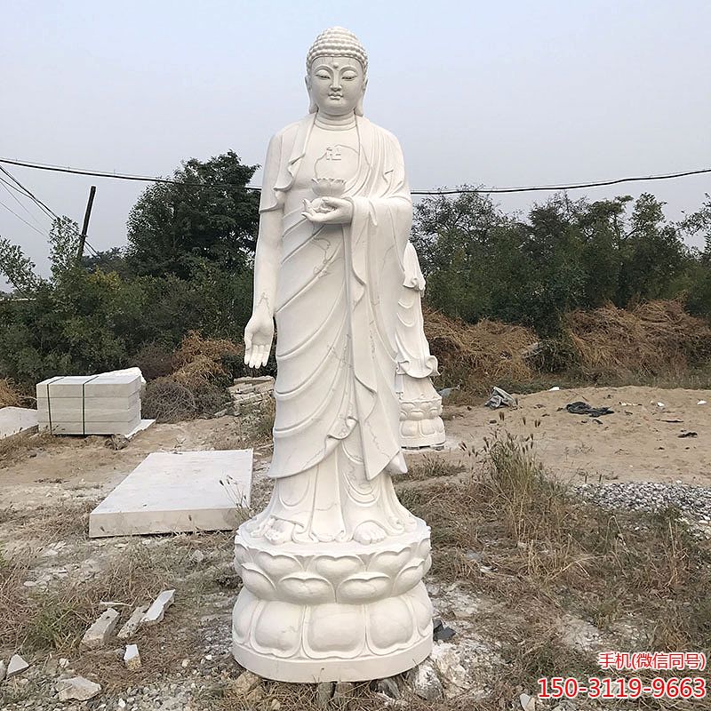 如来佛祖立式石雕佛像