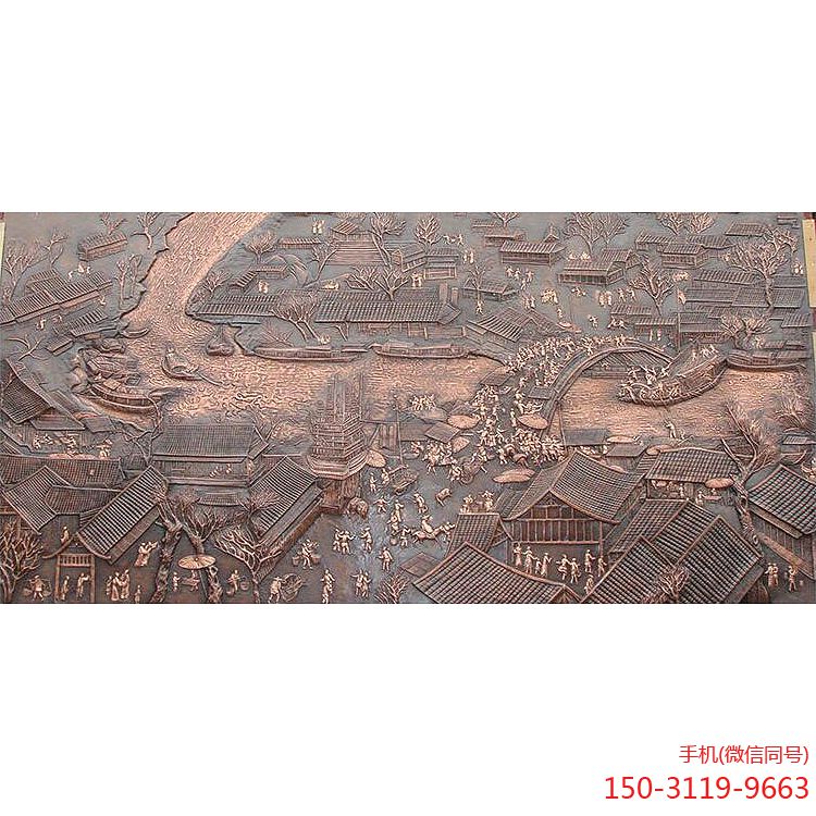 紫铜浮雕《清明上河图》节选博鱼网页版