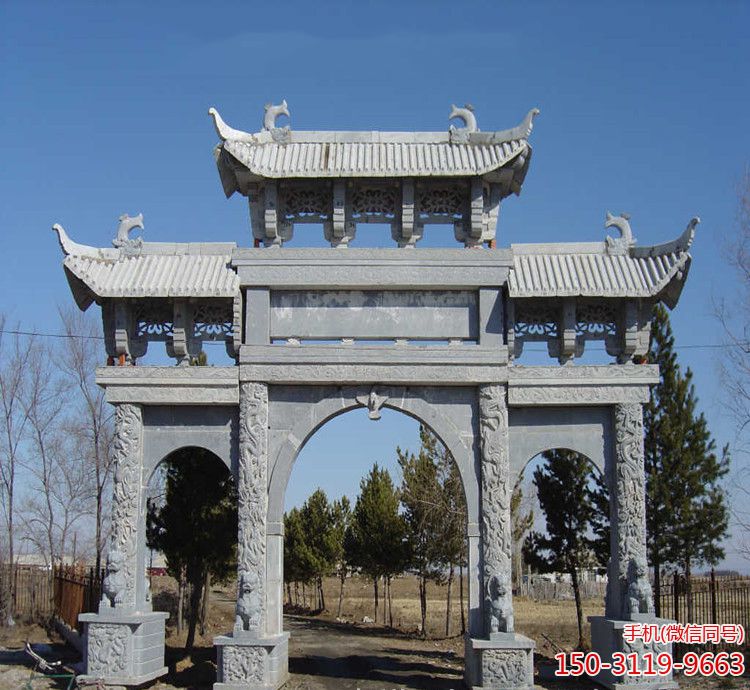 寺庙石牌坊
