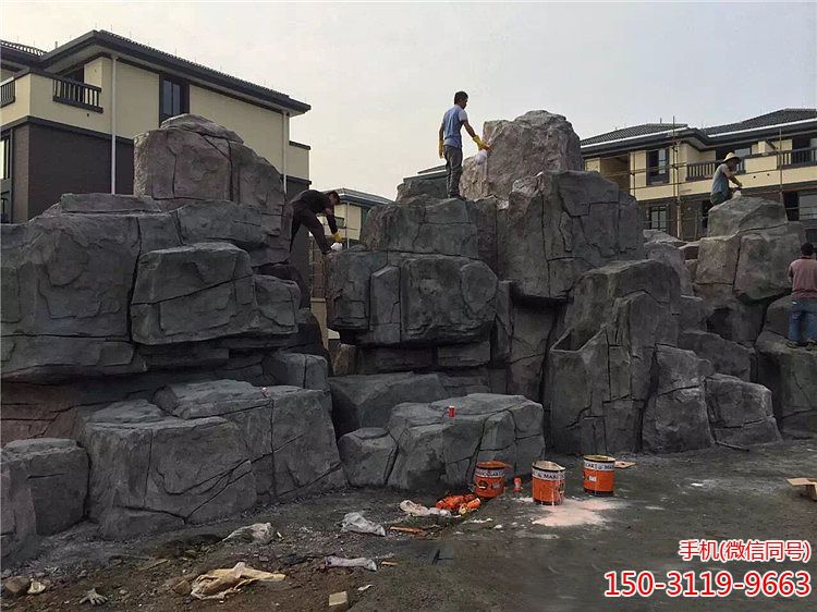 小区塑石假山博鱼网页版