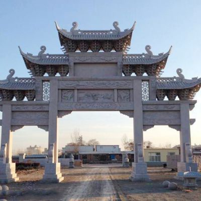 无锡农村石牌坊村口石门楼有什么特色