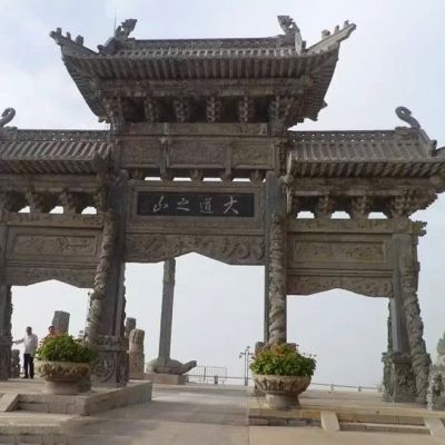 云南石牌楼厂家贵州农村石牌坊价格和广东梅州石门楼图片大全