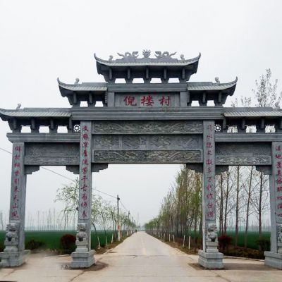 农村牌楼制作_专业做牌楼乡村大牌楼图片