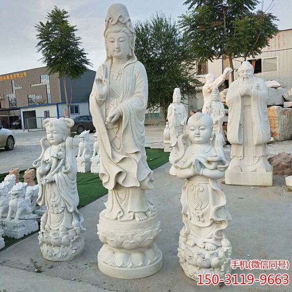 石雕观音佛像