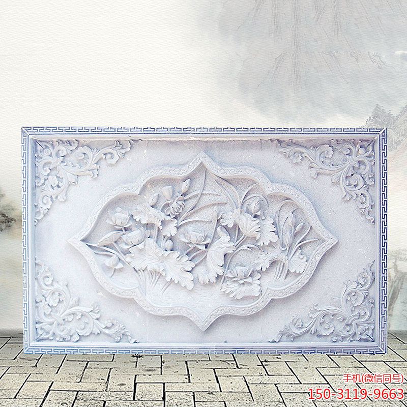 荷花浮雕装饰画博鱼网页版