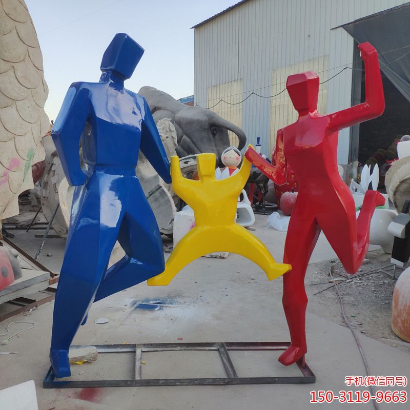 玻璃钢抽象人物亲情博鱼网页版