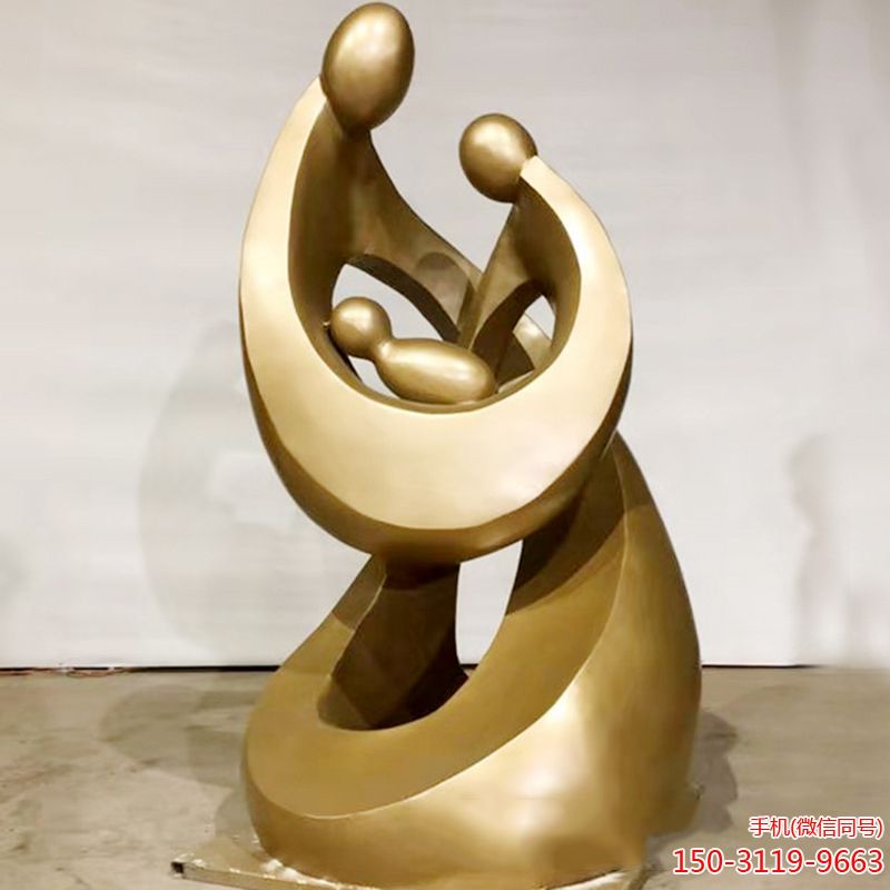 抽象铜雕人物亲情博鱼网页版