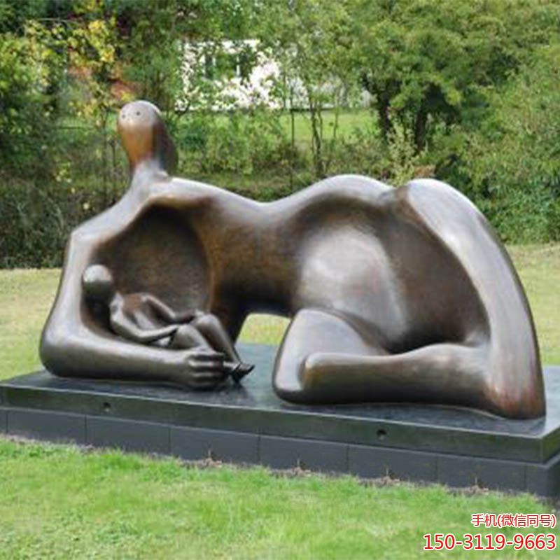 铜雕抽象人物亲情博鱼网页版