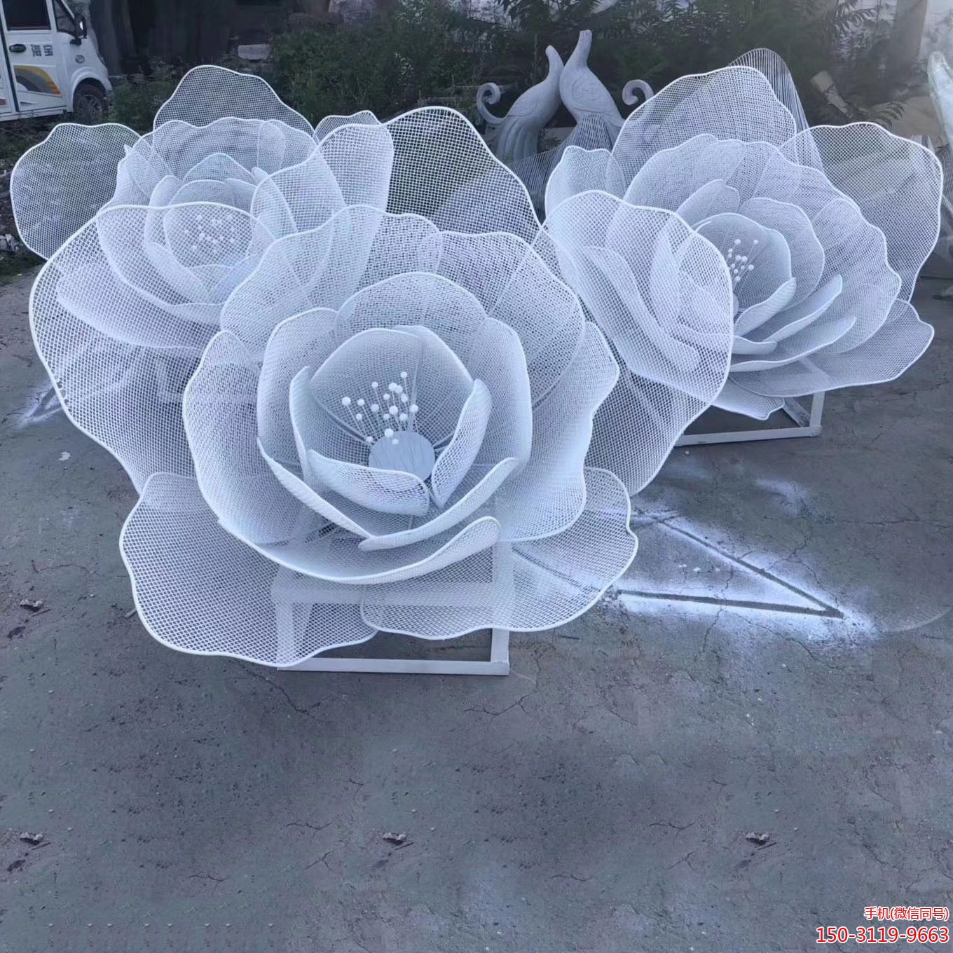 不锈钢镂空立体花博鱼网页版