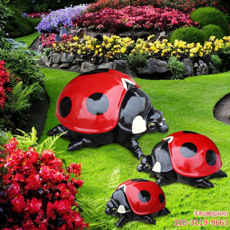 公园七星瓢虫博鱼网页版摆件