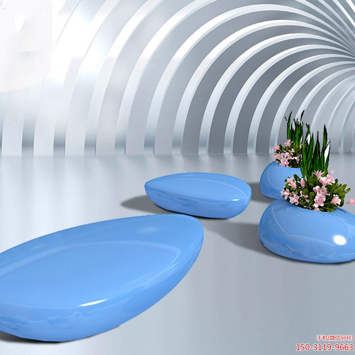 玻璃钢商场美陈凳子博鱼网页版