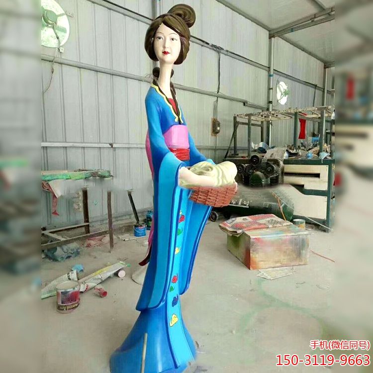 玻璃钢彩绘仕女博鱼网页版