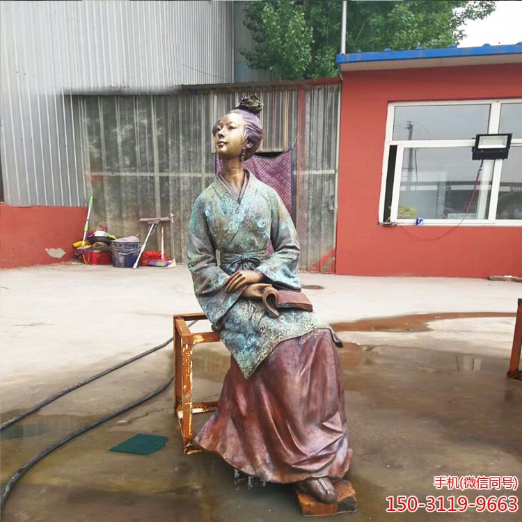 彩绘铜雕仕女博鱼网页版