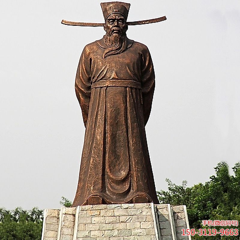 紫铜包公雕像博鱼网页版