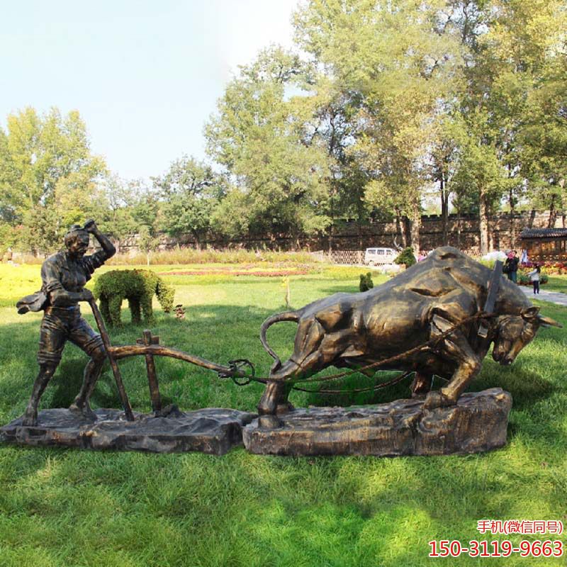 玻璃钢拉犁牛仿铜博鱼网页版