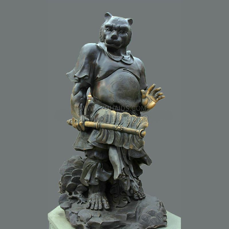 兽首人身12生肖铜雕像-寅虎博鱼网页版