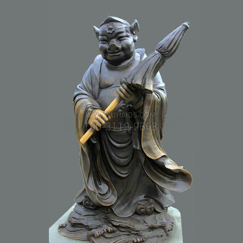 兽首人身12生肖铜雕像-亥猪博鱼网页版