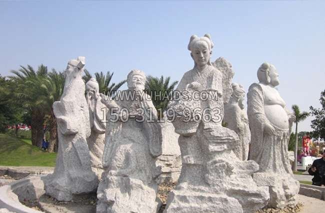 八仙过海神像石雕博鱼网页版